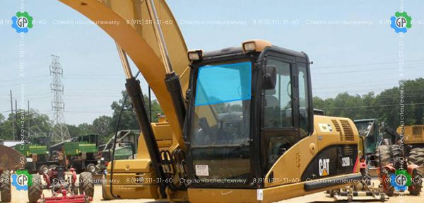 Стекло лобовое верхние (закаленное) (деленное по средине) 167-4065 для Caterpillar 312D2L, 319DLN, 320D, 320DL, 320DLN, 324DL, 325DL, 329DL, 336DL, M313C, M315C, M319C (2000 год)