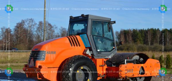 Стекло заднее нижнее правое (закаленное) для Hamm 3412, 3412 HT, 3416, 3416 HT, 3520, 3520 HT