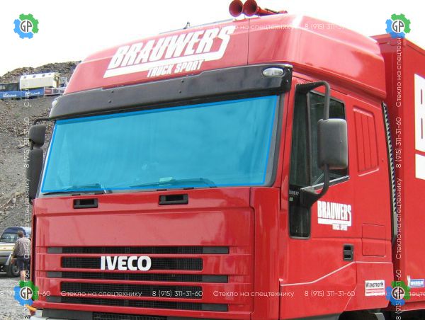 Лобовое стекло для IVECO Eurostar / Fiat Stralis Размер 2343*820 (1992 год)