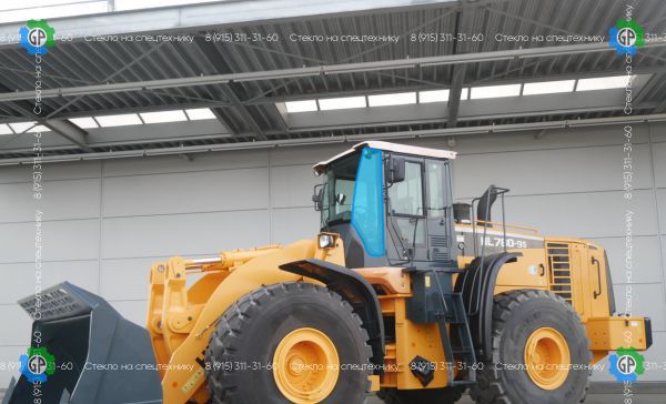 Стекло лобовое левое (триплекс) для Hyundai HL770-9s, HL780-9s