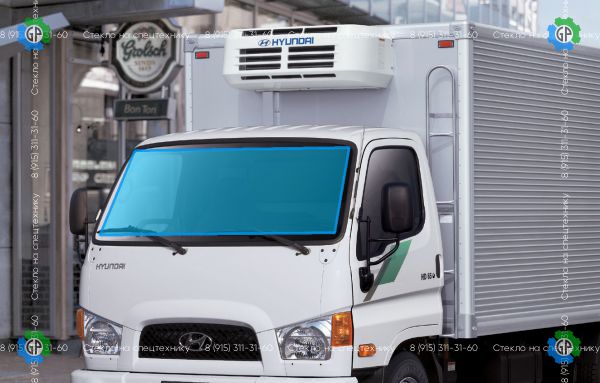 Стекло лобовое для Hyundai Mighty HD 65 / HD 72 / HD 78 4,5 / 5-тн Размер 1779*746 (2005 год)