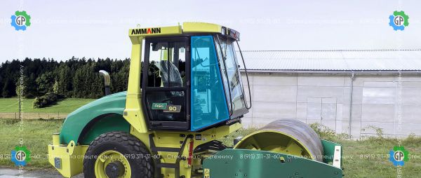 Стекло лобовое правое (закаленное) для Ammann ASC 120, ASC 200, ASC 90