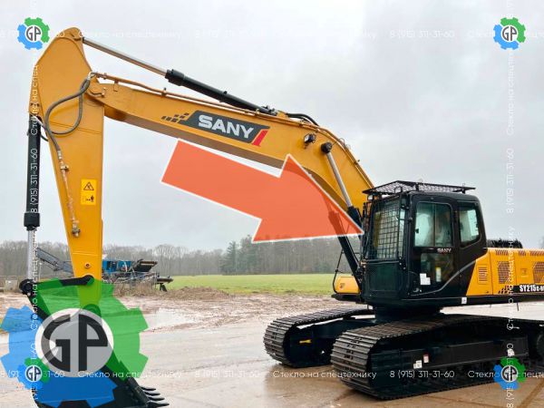 A230300000100K, Стекло лобовое верхнее для SANY SY215-350C для sany SY215C - 2023г (2023 год)