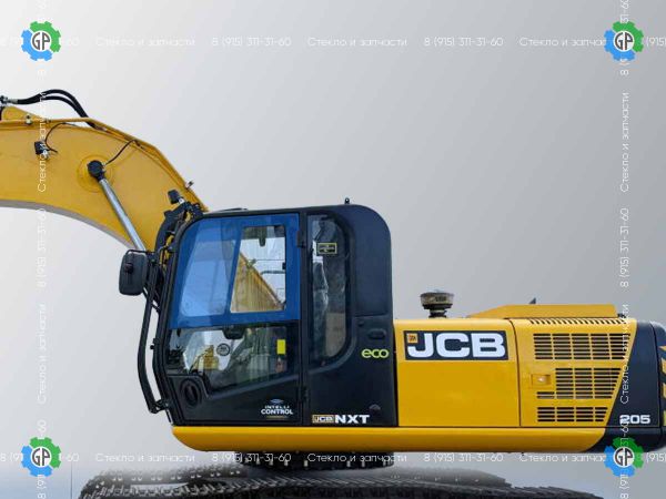 333/J6713. Стекло для двери JCB JS205 для JCB JS205LC (индийская сборка) (2017 год)