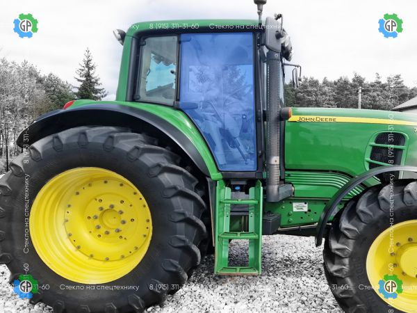 L169103, Стекло правой двери для трактора JOHN DEERE 6-Я серия для JOHN DEERE 6130, 6135M, 6195M, 6610, 6630, 6830 PREMIUM