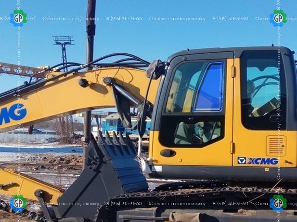 Верхнее стекло двери(форточка задняя) для XCMG XE 210WB, XE 225E