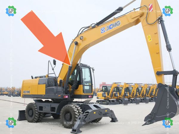 Стекло кузовное правое XCMG для XCMG XE 210WB