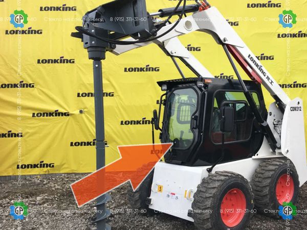 Стекло лобовое для погрузчика LONKING CDM312 для LONKING CDM 307, CDM 312