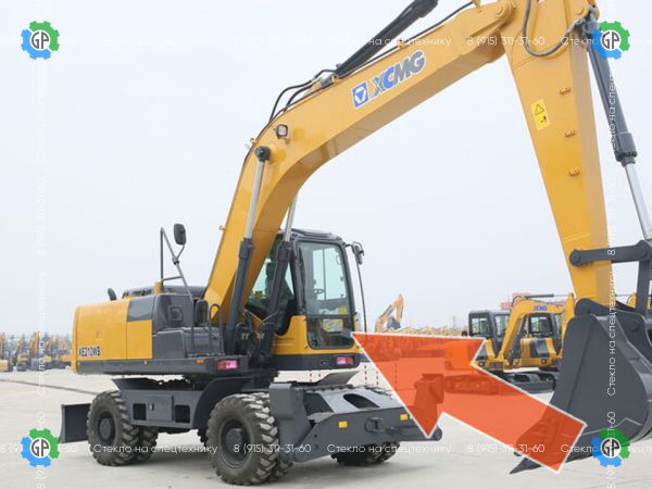 802103357, Стекло лобовое нижнее  XCMG 210WB для XCMG XE 210WB, XE 225E