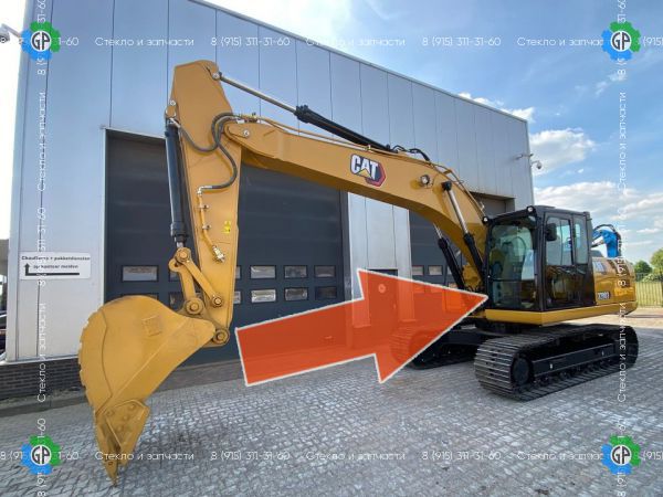 491-7724. Лобовое нижнее стекло для Caterpillar 323 GC