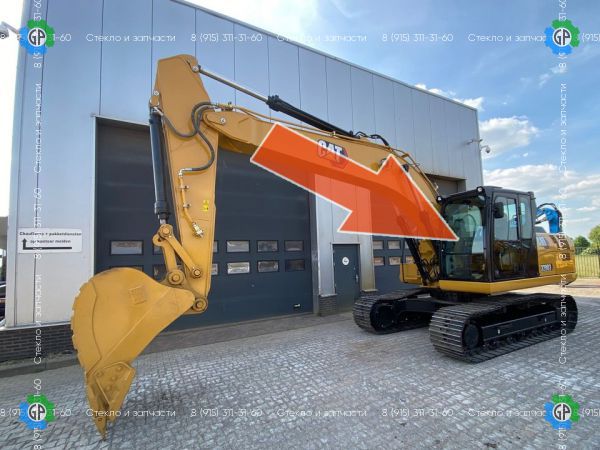 486-5450, Стекло лобовое верхнее для Caterpillar 323 GC