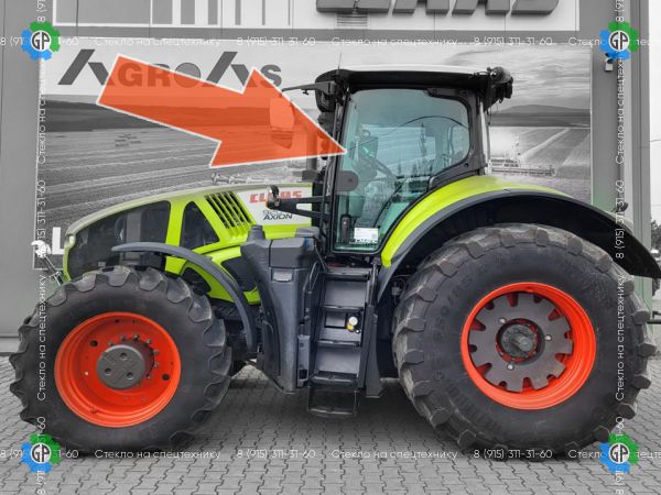 0026099420, Стекло левой двери для CLAAS AXION 930
