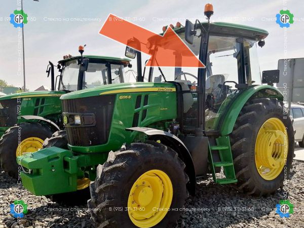 NF101758, стекло левой двери для трактора JOHN DEERE серия 6b для JOHN DEERE 6110b